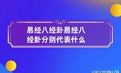 易经八经卦 易经八经卦分别代表什么