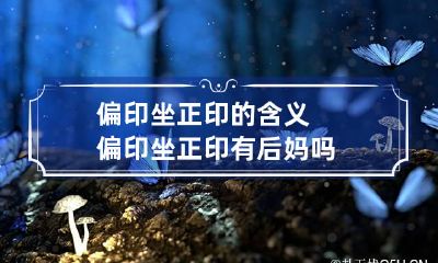 偏印坐正印的含义 偏印坐正印有后妈吗