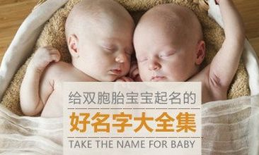2016双胞胎男宝宝帅气好听的名字大全