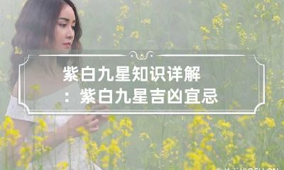 紫白九星知识详解：紫白九星吉凶宜忌