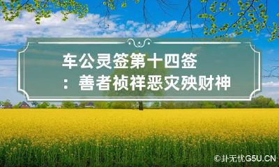 车公灵签第十四签：善者祯祥恶灾殃 财神庙第十四签解签