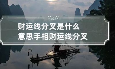 财运线分叉是什么意思 手相财运线分叉