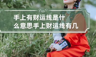 手上有财运线是什么意思 手上财运线有几条比较好