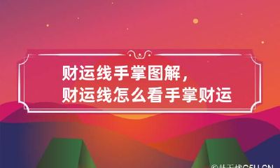 财运线手掌图解，财运线怎么看 手掌财运线怎么看图片