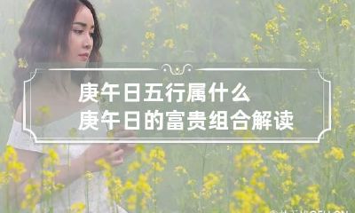 庚午日五行属什么 庚午日的富贵组合解读