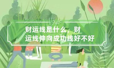 财运线是什么，财运线伸向成功线好不好