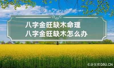 八字金旺缺木命理 八字金旺缺木怎么办