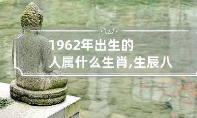 1962年出生的人属什么生肖,生辰八字好不好