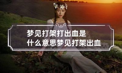 梦见打架打出血是什么意思 梦见打架出血了周公解梦