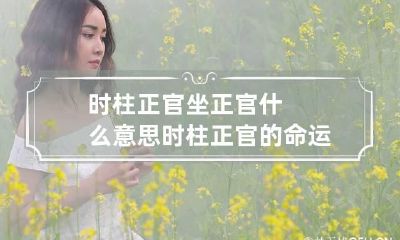 时柱正官坐正官什么意思 时柱正官的命运好不好