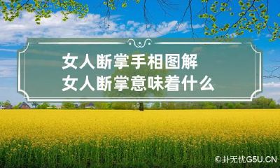 女人断掌手相图解 女人断掌意味着什么