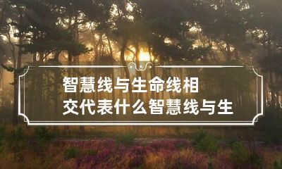 智慧线与生命线相交代表什么 智慧线与生命线相交代表什么意义