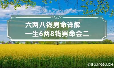 六两八钱男命详解一生 6两8钱男命会二婚吗
