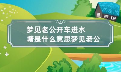 梦见老公开车进水塘是什么意思 梦见老公开车一起掉水里了是什么意思