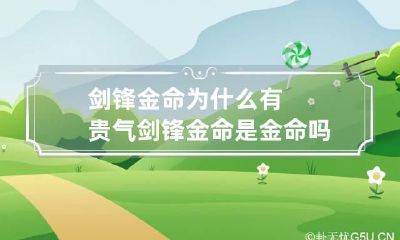 剑锋金命为什么有贵气 剑锋金命是金命吗