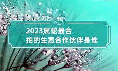 2023属蛇最合拍的生意合作伙伴是谁 属蛇2023年