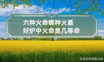 六种火命哪种火最好 炉中火命是几等命
