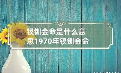 钗钏金命是什么意思 1970年钗钏金命是什么意思