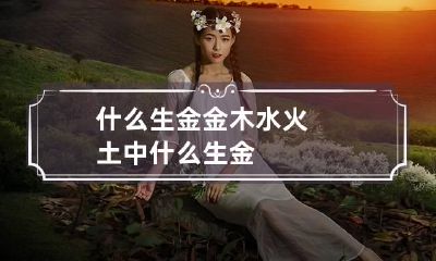 什么生金 金木水火土中什么生金