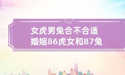女虎男兔合不合适婚姻 86虎女和87兔男合不合适婚姻