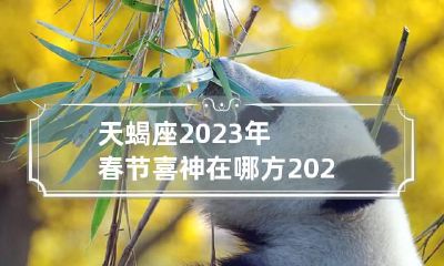 天蝎座2023年春节喜神在哪方 2023年天蝎座彻底大爆发