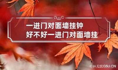 一进门对面墙挂钟好不好 一进门对面墙挂钟表好吗