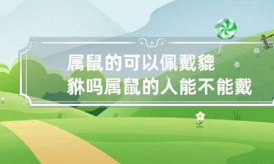 属鼠的可以佩戴貔貅吗 属鼠的人能不能戴貔貅