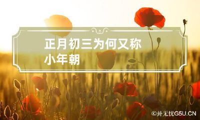正月初三为何又称小年朝