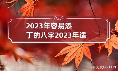 2023年容易添丁的八字 2023年适合生宝宝人吗