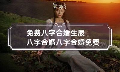免费八字合婚生辰八字合婚 八字合婚免费算命生辰八字婚姻