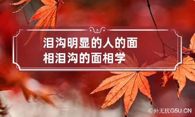 泪沟明显的人的面相 泪沟的面相学