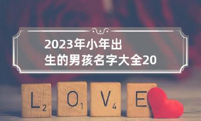 2023年小年出生的男孩名字大全 2023年男孩几月出生最好