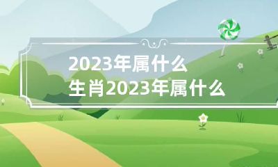 2023年属什么生肖 2023年属什么生肖是什么命