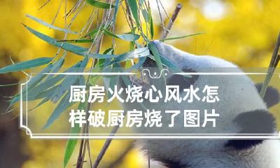 厨房火烧心风水怎样破 厨房烧了图片