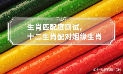 生肖匹配度测试,十二生肖配对姻缘 生肖匹配查询