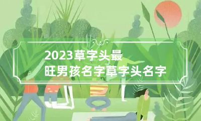 2023草字头最旺男孩名字 草字头名字男孩
