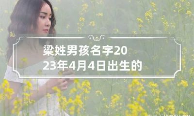 梁姓男孩名字2023年4月4日出生的 梁姓四个字的名字男孩