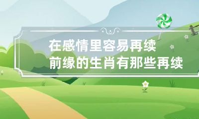 在感情里容易再续前缘的生肖有那些 再续前缘容易吗