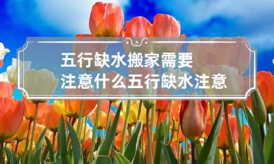 五行缺水搬家需要注意什么 五行缺水注意事项