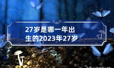 27岁是哪一年出生的 2023年27岁是哪一年出生的