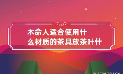 木命人适合使用什么材质的茶具 放茶叶什么木好