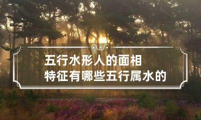 五行水形人的面相特征有哪些 五行属水的人长相特点