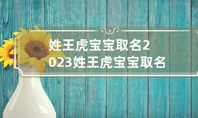 姓王虎宝宝取名2023 姓王虎宝宝取名字最佳字男孩