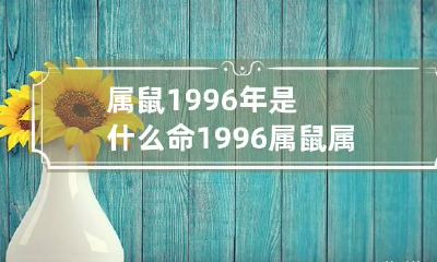 属鼠1996年是什么命 1996属鼠属于什么命