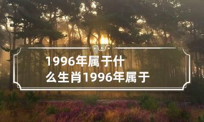 1996年属于什么生肖 1996年属于什么生肖是属什么的
