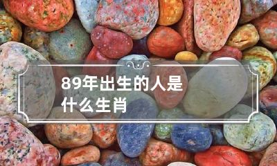 89年出生的人是什么生肖