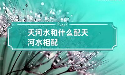 天河水和什么配 天河水相配