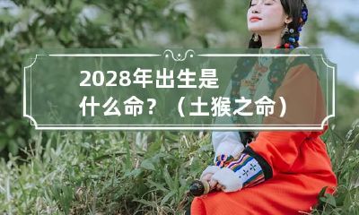 2028年出生是什么命？（土猴之命） 2024年是什么土命
