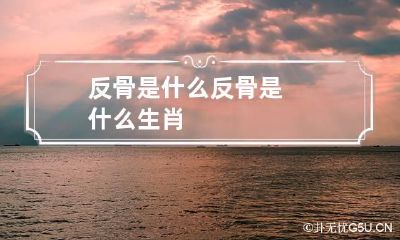 反骨是什么 反骨是什么生肖