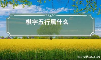 棋字五行属什么